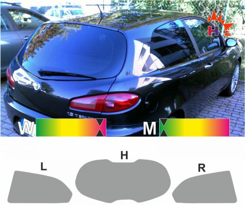 ALFA ROMEO 147 2000 bis 2010 Tönungsfolie passgenau