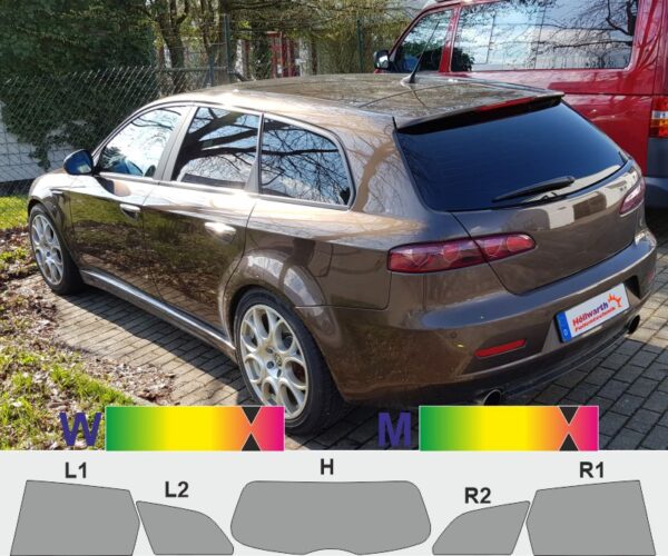 ALFA ROMEO 159 Sportwagon 2005 bis 2011 passende Tönungsfolie