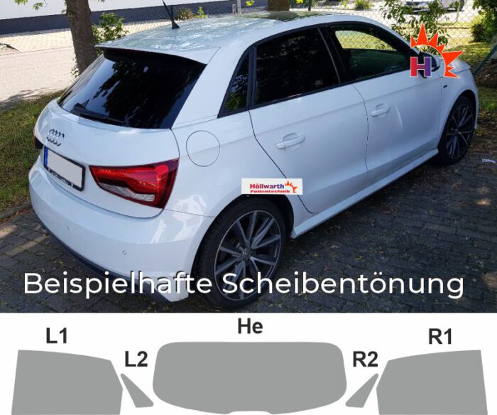 AUDI A1 8X Sportback passgenaue Tönungsfolie