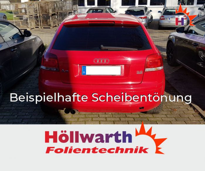 AUDI A3 8P dreitürig 2003 bis 2012 passgenaue Tönungsfolie