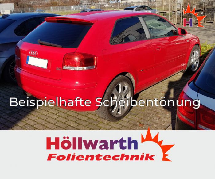 AUDI A3 8P dreitürig 2003 bis 2012 passgenaue Tönungsfolie