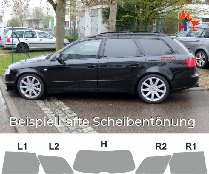 AUDI A4 B7 Avant passgenaue Tönungsfolie