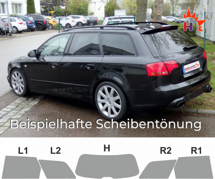 AUDI A4 B7 Avant passgenaue Tönungsfolie