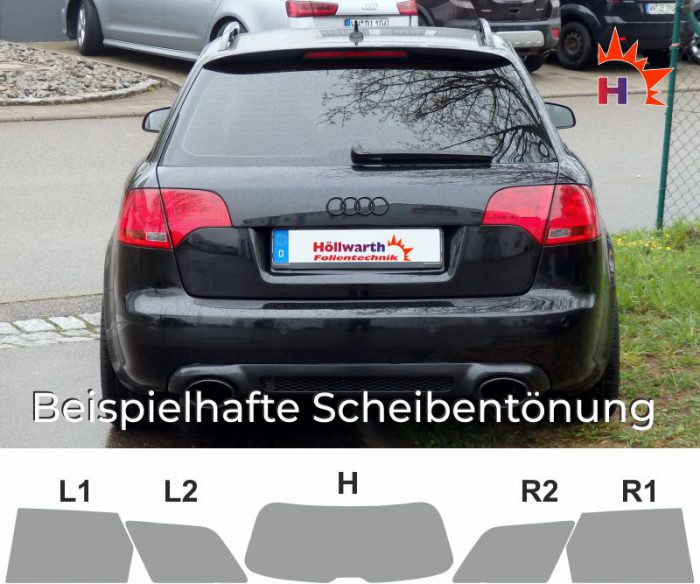 AUDI A4 B7 Avant passgenaue Tönungsfolie