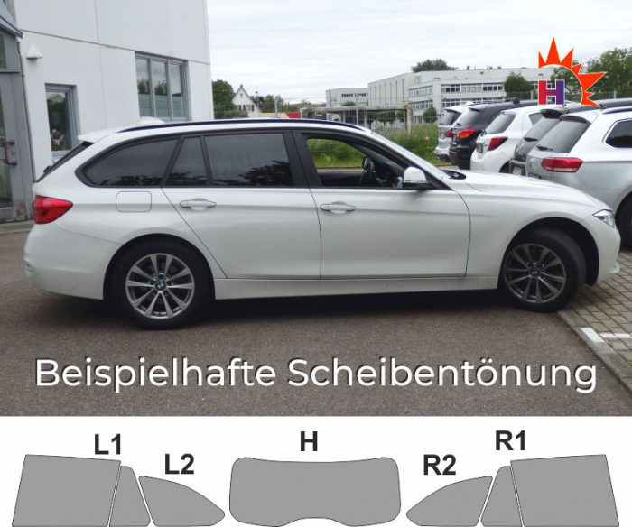 BMW 3er F31 Touring passgenaue Tönungsfolie