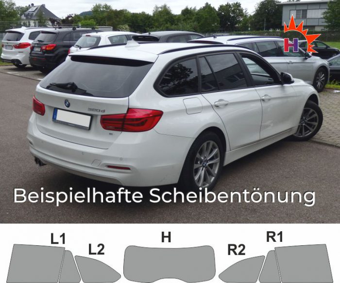 BMW 3er F31 Touring passgenaue Tönungsfolie