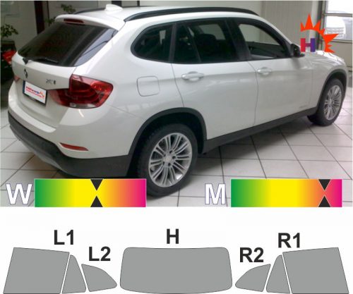 BMW X1 E84 2009 bis 2015 tönungsfolie passgenau