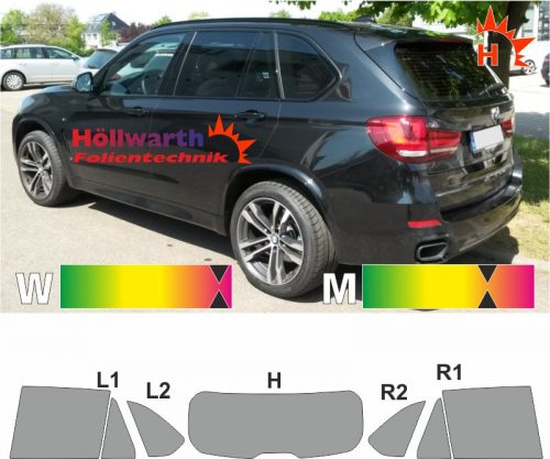 BMW X5 F15 seit 2013 passgenaue Toenungsfolie