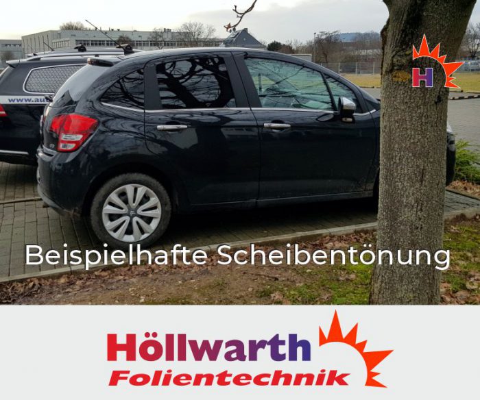 CITROEN C3 II fünftürig passgenaue Tönungsfolie