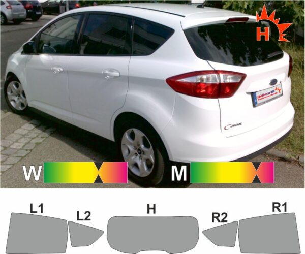 FORD C-Max 10 ab 2010 passende Tönungsfolie