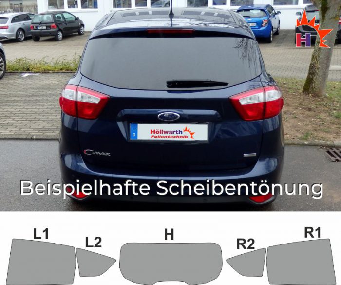 FORD C-Max 10 passgenaue Töungsfolie