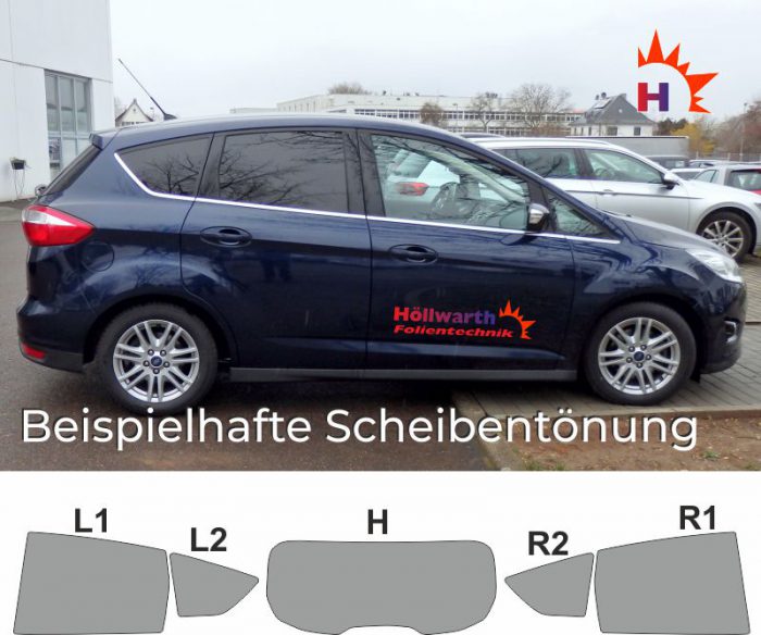 FORD C-Max 10 passgenaue Töungsfolie