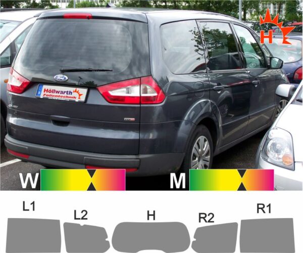 FORD Galaxy 06 2006 bis 2010 passende Tönungsfolie