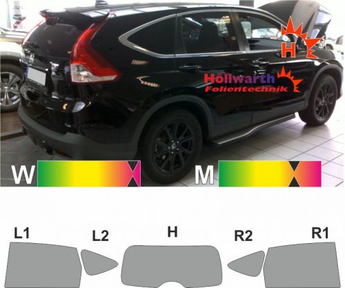 HONDA CR-V RE6 seit 2012 passgenaue Tönungsfolie