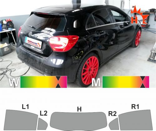 MERCEDES A-Klasse W176 ab 2012 passende Tönungsfolie