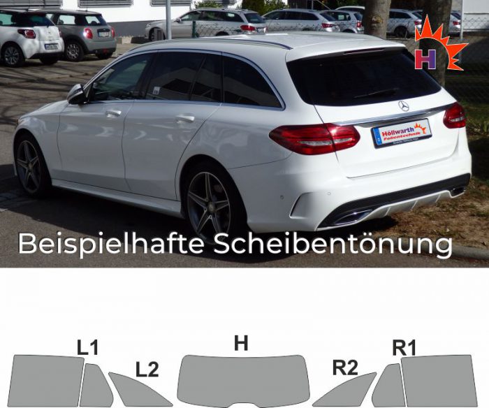 MERCEDES C-Klasse S205 passgenaue Tönungsfolie