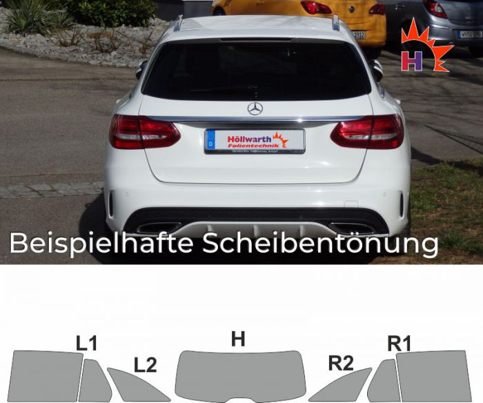 MERCEDES C-Klasse S205 passgenaue Tönungsfolie