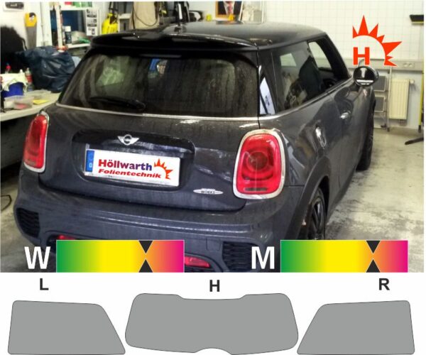 MINI F56 seit 2014 passende Tönungsfolie