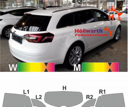 OPEL Insignia A Country Tourer 2009 bis 2017 passende Tönungsfolie