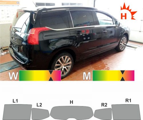 PEUGEOT 5008 2009 bis 2013 passende Tönungsfolie