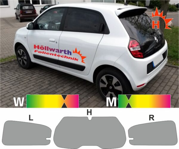 RENAULT Twingo III ab 2014 passende Tönungsfolie