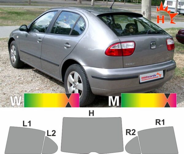 SEAT Leon 1M 1999 bis 2006 passende Tönungsfolie
