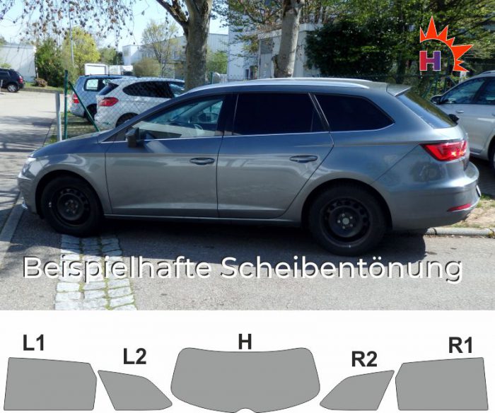 SEAT Leon 5F ST passgenaue Tönungsfolie