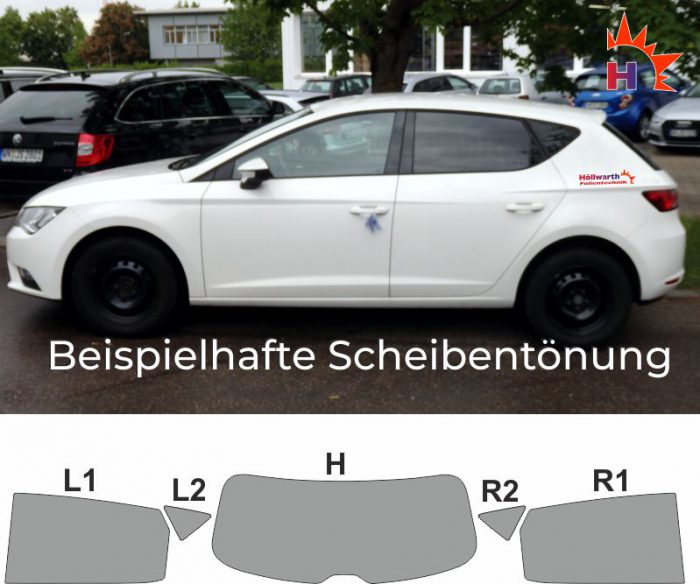 SEAT Leon 5F passgenaue Tönungsfolie