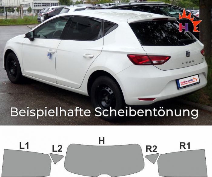 SEAT Leon 5F passgenaue Tönungsfolie