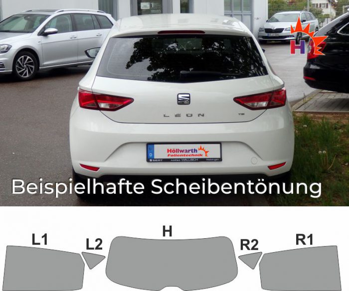 SEAT Leon 5F passgenaue Tönungsfolie