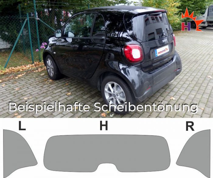 SMART Fortwo 453 ab 2014 passende Tönungsfolie