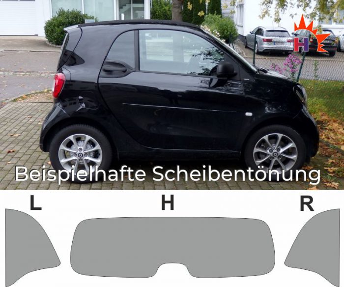 SMART Fortwo 453 ab 2014 passende Tönungsfolie