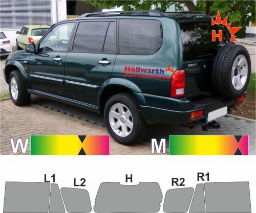 SUZUKI Grand Vitara XL-7 2001 bis 2005 getönte Scheiben