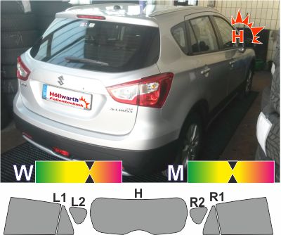 SUZUKI SX4 S-Cross ab 2014 Scheibentönung