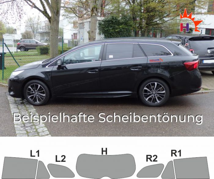 TOYOTA Avensis T27 Kombi passgenaue Tönungsfolie