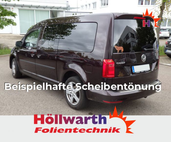 VW Caddy 4 passgenaue Tönungsfolie