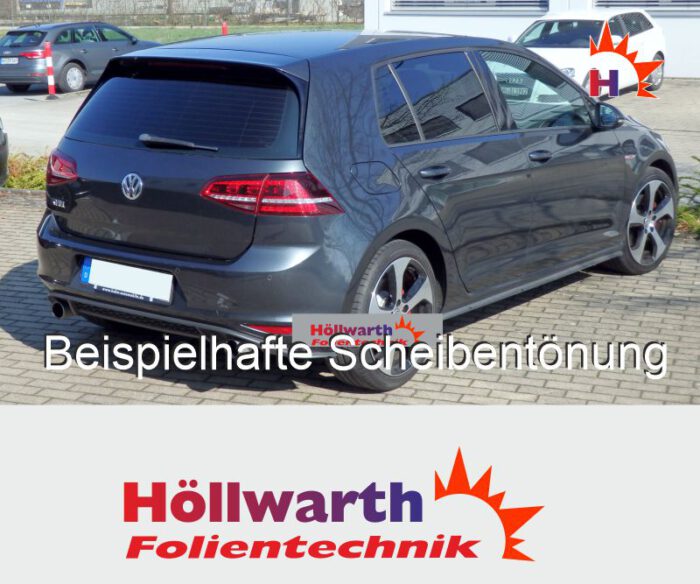 VW Golf VII fünftürig passgenaue Tönungsfolie