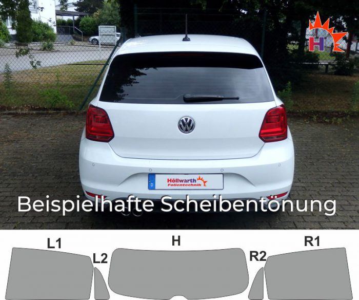 VW Polo V passgenaue Tönungsfolie