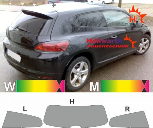 VW Scirocco III 2008 bis 2017 passende Tönung