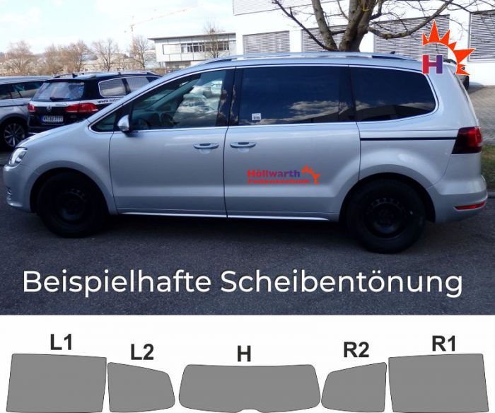 VW Sharan II passende Tönungsfolie