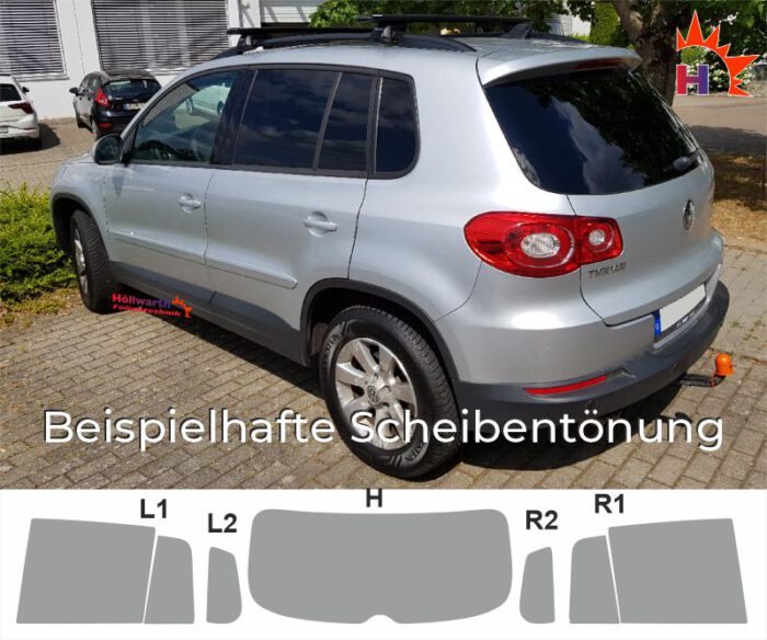 VW Tiguan I passgenaue Tönungsfolie