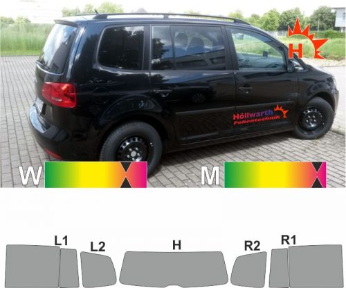 VW Touran GP2 2010 bis 2015 passende Tönungsfolie