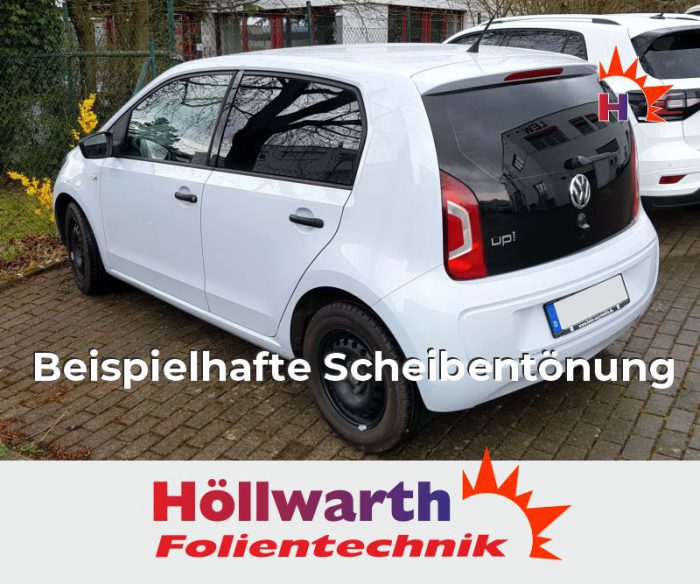 VW up! fuenftuerig passgenaue Tönungsfolie