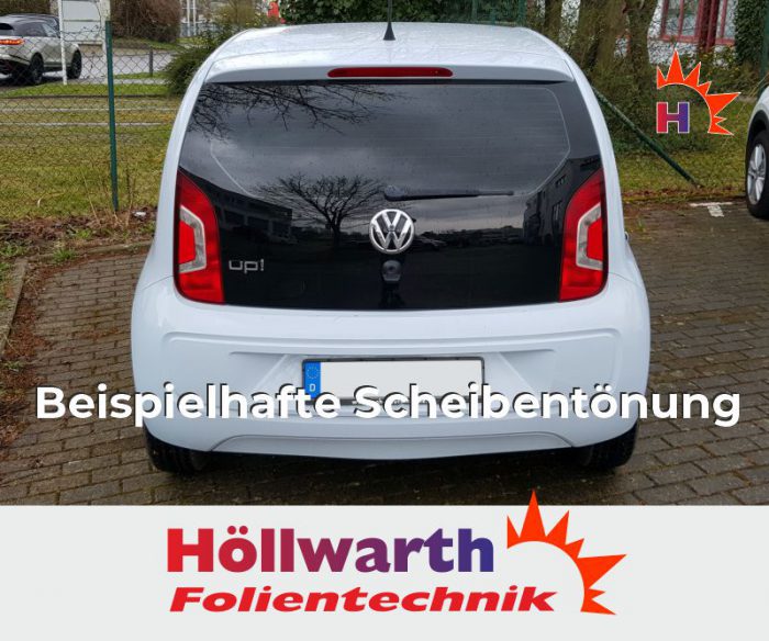 VW up! fuenftuerig passgenaue Tönungsfolie