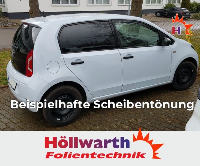 VW up! fuenftuerig passgenaue Tönungsfolie