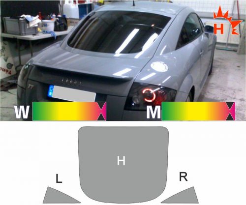 AUDI TT 8N passgenaue Tönungsfolie