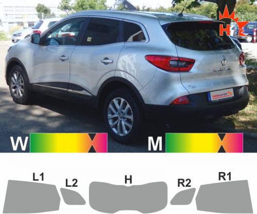 RENAULT Kadjar ab 2015 Tönungsfolie passgenau