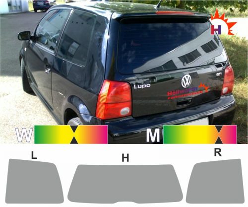 VW Lupo 1998 bis 2005 passgenaue Tönungsfolie