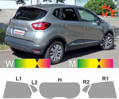 Renault Captur ab 2013 Tönungsfolie passgenau