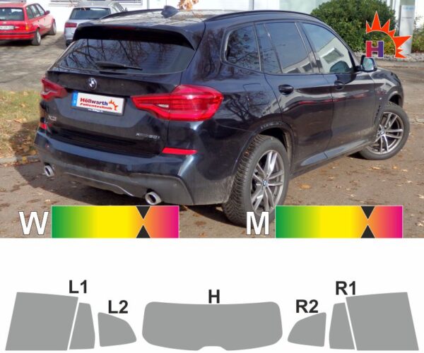 BMW X3 G01 ab 2017 passende Tönungsfolie